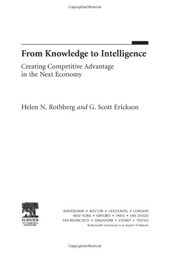 From Knowledge To Intelligence Creating Competitive Advantage In The Next Economy Helen N Rothberg