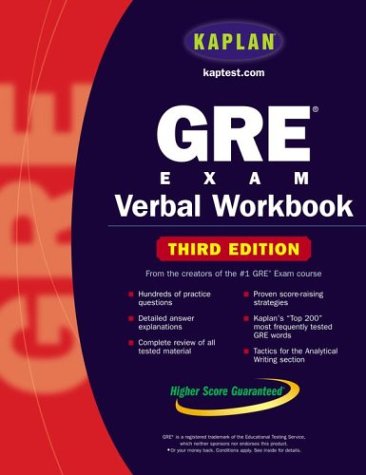 Kaplan Gre Exam Verbal Workbook 3rd Kaplan