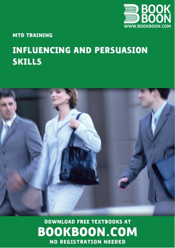 Influencing And Persuasion Skills Sean Mcpheat