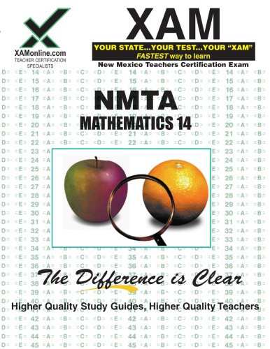 Nmta Mathematics 14 Teacher Certification 2nd Edition Xam Mttc Sharon Wynne