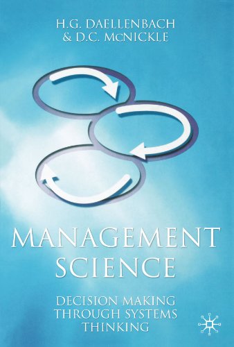Management Science Decisionmaking Through Systems Thinking Hans Daellenbach