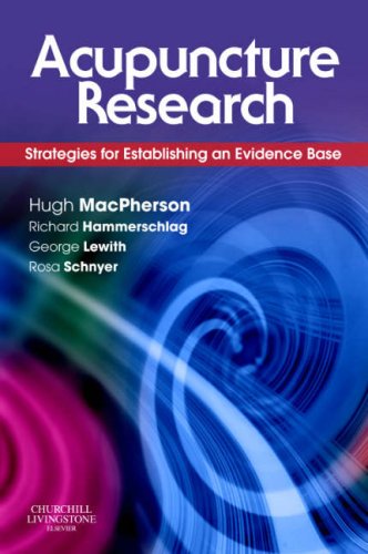 Acupuncture Research Strategies For Establishing An Evidence Base 1st Edition Hugh Macpherson Phd