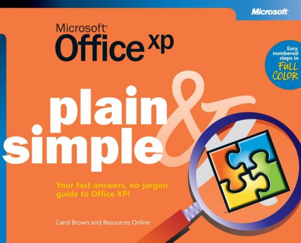 Microsoft Office Xp Plain Simple How To Do Everything 1st Edition Carol Brown