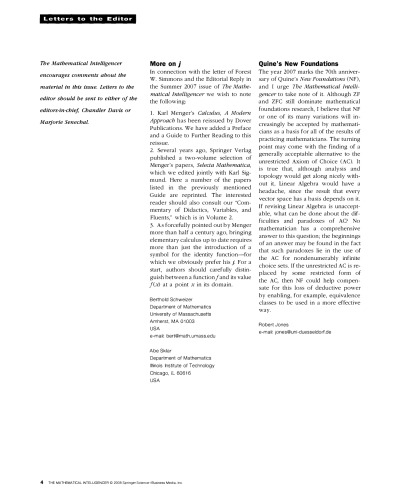 The Mathematical Intelligencer Volume 30 Issue 1 Springer