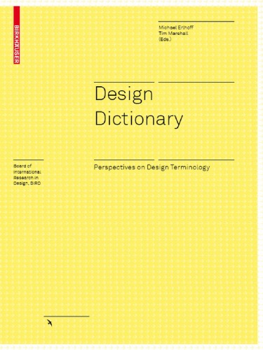 Design Dictionary Board Of International Research In Design Michael Erlhoff