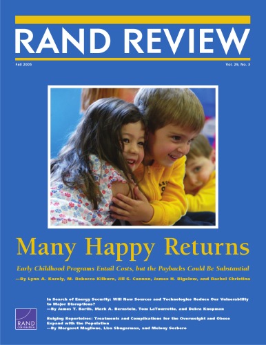 Rand Review Vol 2903 Fall 2005 Rand Institute
