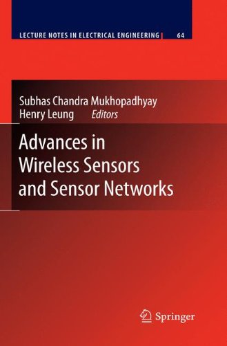 Advances In Wireless Sensors And Sensor Networks 1st Edition Thomas Newe
