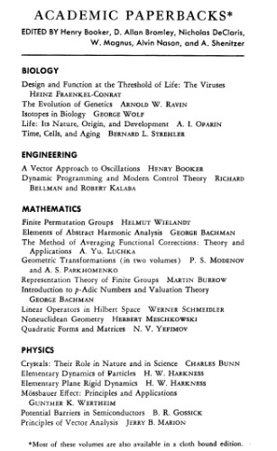 Representation Theory Of Finite Groups Martin Burrow
