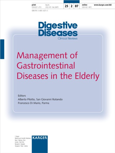 Management Of Gastrointestinal Diseases In The Elderly A Pilotto