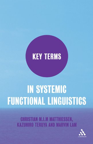 Key Terms In Systemic Functional Linguistics Christian Matthiessen