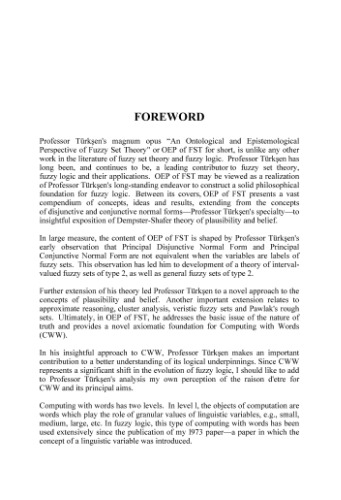 An Ontological And Epistemological Perspective Of Fuzzy Set Theory I Burhan Turksen