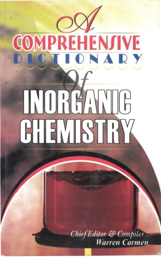 A Comprehensive Dictionary Of Inorganic Chemistry Warren Carmen