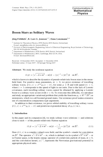 Communications In Mathematical Physics Volume 274 M Aizenman Chief Editor