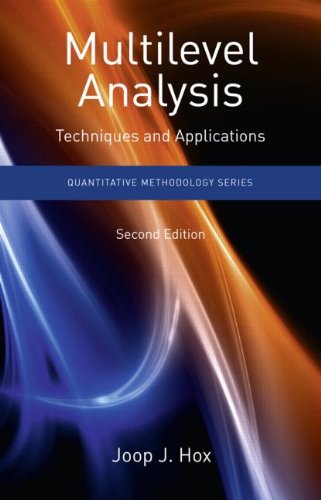 Multilevel Analysis Techniques And Applications Second Edition 2nd Edition Joop Hox
