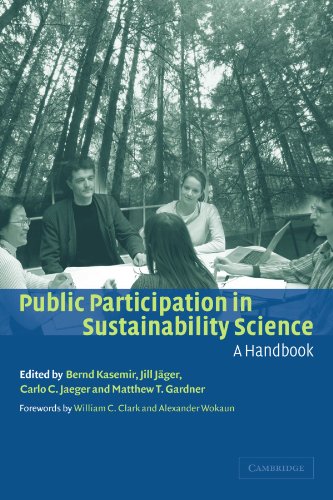 Public Participation In Sustainability Science A Handbook William C Clark