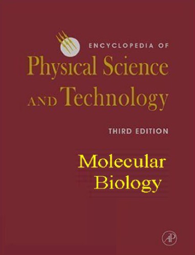 Encyclopedia Of Physical Science And Technology 3ed Molecular Biology Robert Allen Meyers