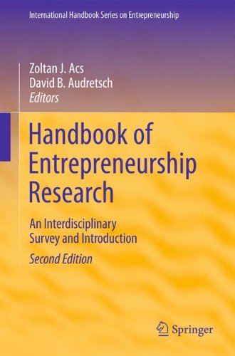 Handbook Of Entrepreneurship Research An Interdisciplinary Survey And Introduction 2nd Edition Zoltan J Acs