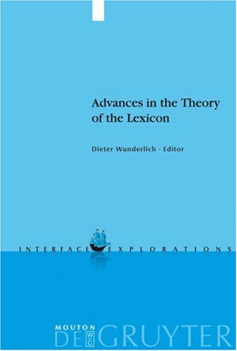 Advances In The Theory Of The Lexicon Dieter Wunderlich