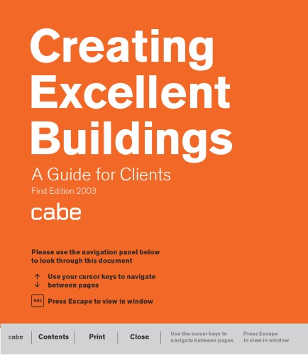 Creating Excellent Buildings A Guide For Clients 1st Edition Joanna Eley