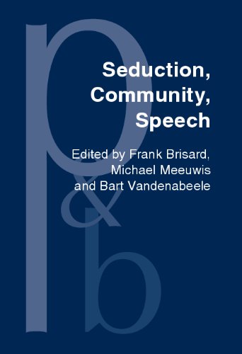 Seduction Community Speech A Festschrift For Herman Parret Frank Brisard Ed