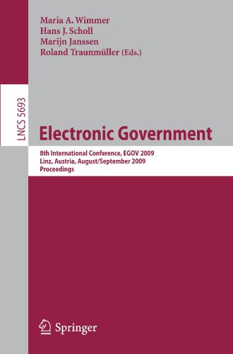 Electronic Government 8th International Conference Egov 2009 Linz Austria August 31 September 3 2009 Proceedings 1st Edition Hans J Jochen Scholl Auth