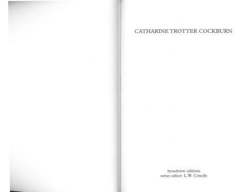 Catharine Trotter Cockburn Philosophical Writings 1st Edition Catharine Trotter Cockburn