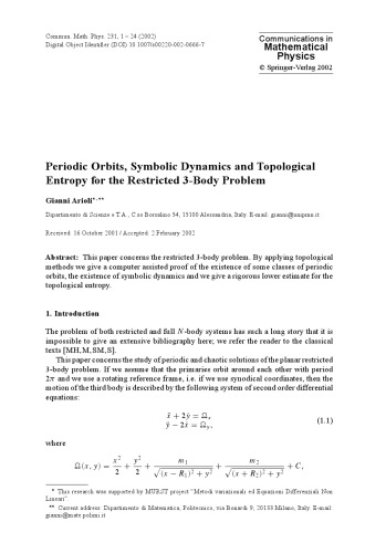 Communications In Mathematical Physics Volume 231 M Aizenman Chief Editor