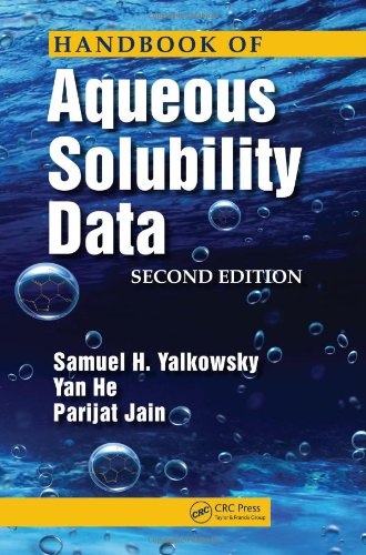 Handbook Of Aqueous Solubility Data Second Edition 2nd Edition Samuel H Yalkowsky