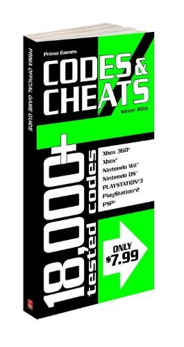 Codes Cheats Winter 2010 Prima Official Game Guide Prima Games