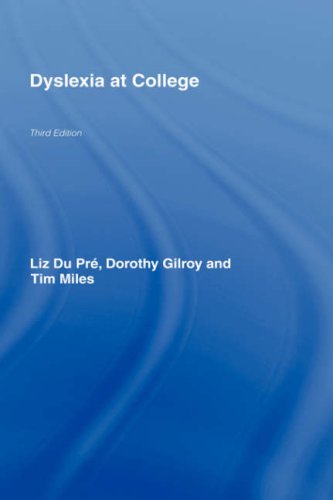 Dyslexia At College 3rd Edition 3rd Edition Miles Du Pre