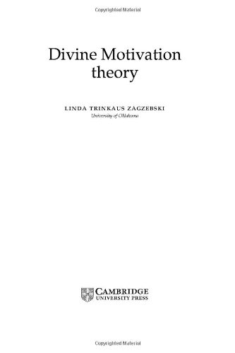 Divine Motivation Theory Linda Trinkaus Zagzebski