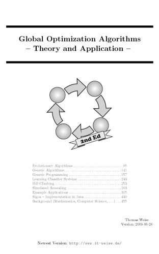 Global Optimization Algorithms Theory And Application Thomas Weise
