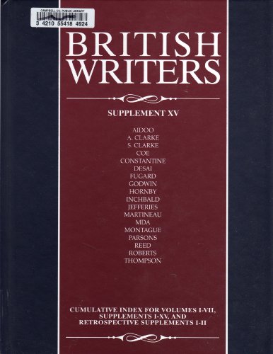 British Writers Supplement Xv 15th Edition Jay Parini