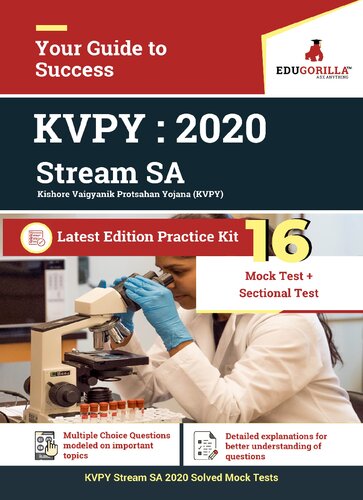 Kvpy Stream Sa 2020 16 Mock Test Sectional Test For Class 11 Edugorilla Cp Career Point Kota Arihant Teachers