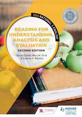 Sqa National 5 English Reading For Understanding Analysis And Evaluation 2nd Edition Nicola Daniel