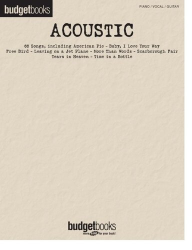 Acoustic Budget Books Hal Leonard