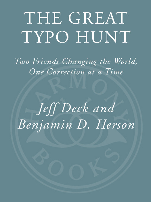 The Great Typo Hunt Deck Jeff