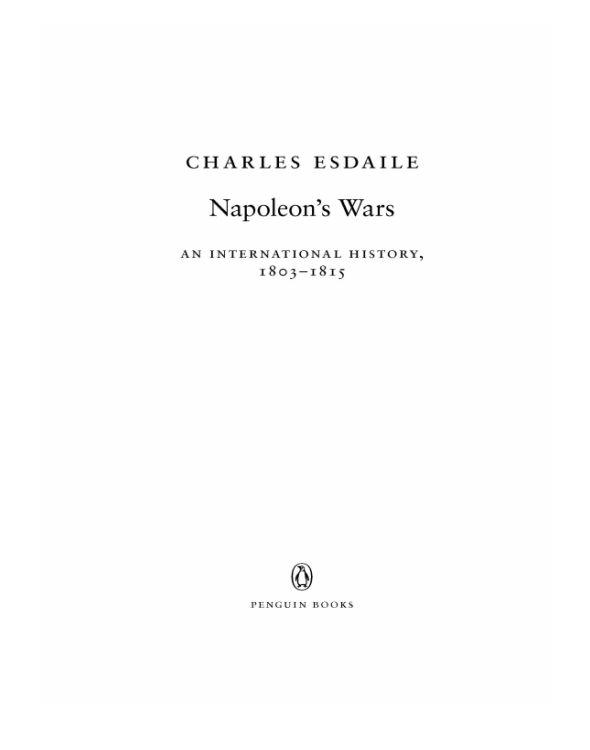 Napoleons Wars Esdaile Charles