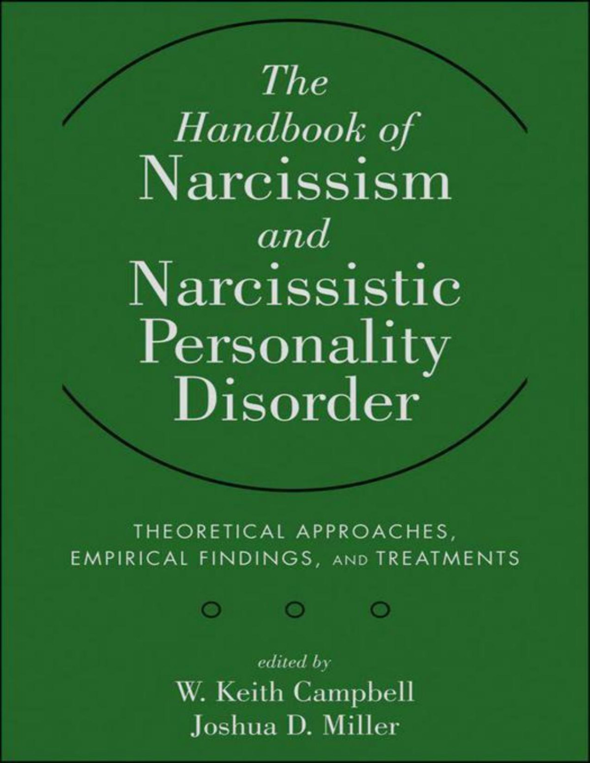 The Handbook Of Narcissism And Narcissistic Personality Disorder Theoretical Approaches Empirical Findings And Treatments Campbell