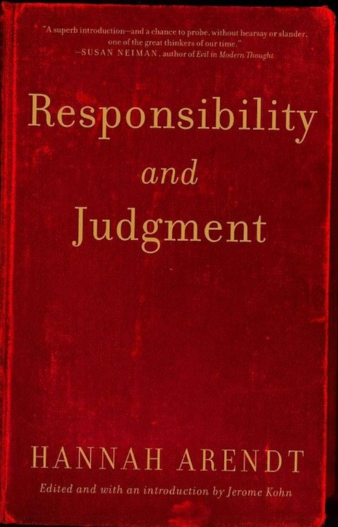 Responsibility And Judgment Hannah Arendt