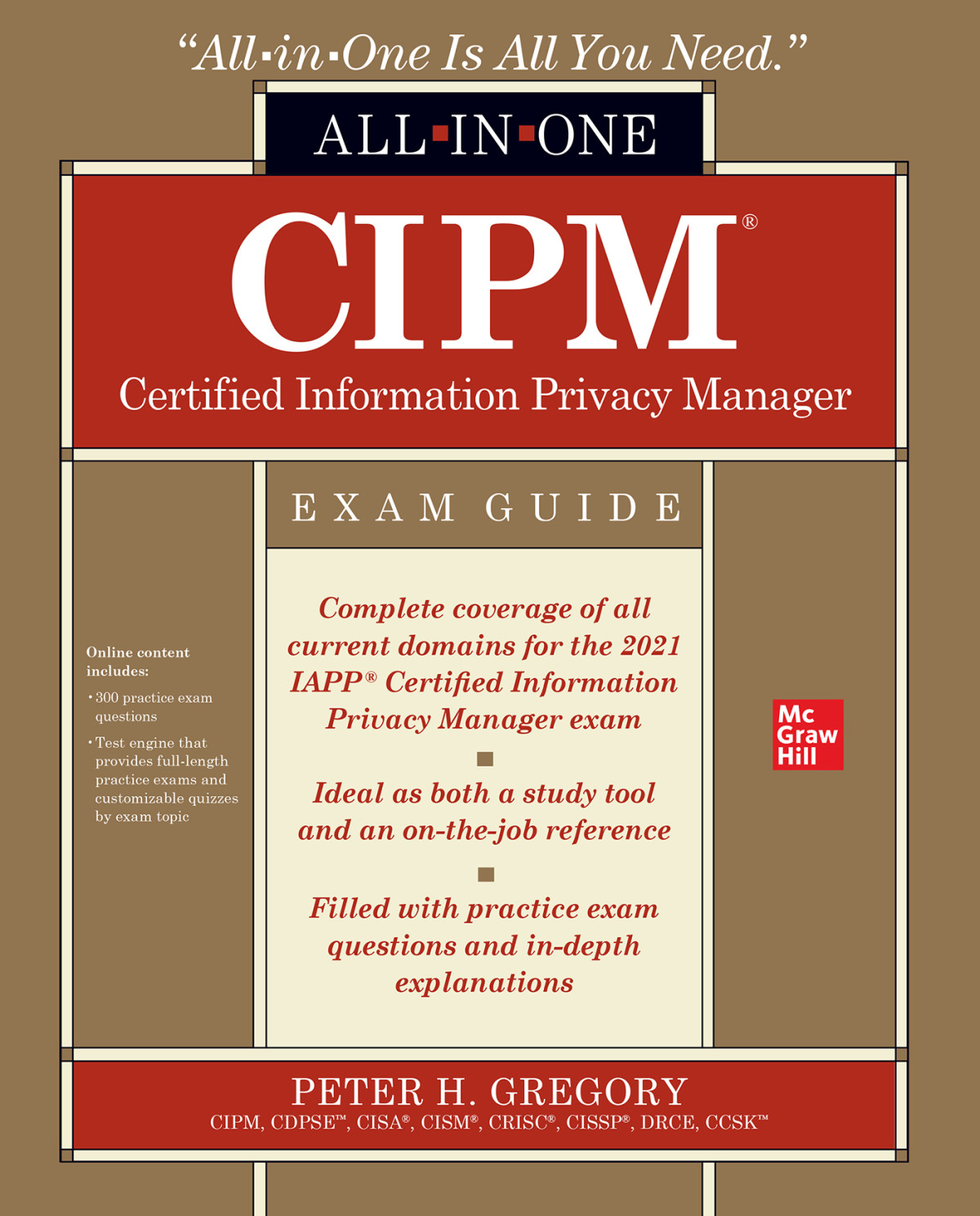 Cipm Certified Information Privacy Manager Allinone Exam Guide Peter H Gregory