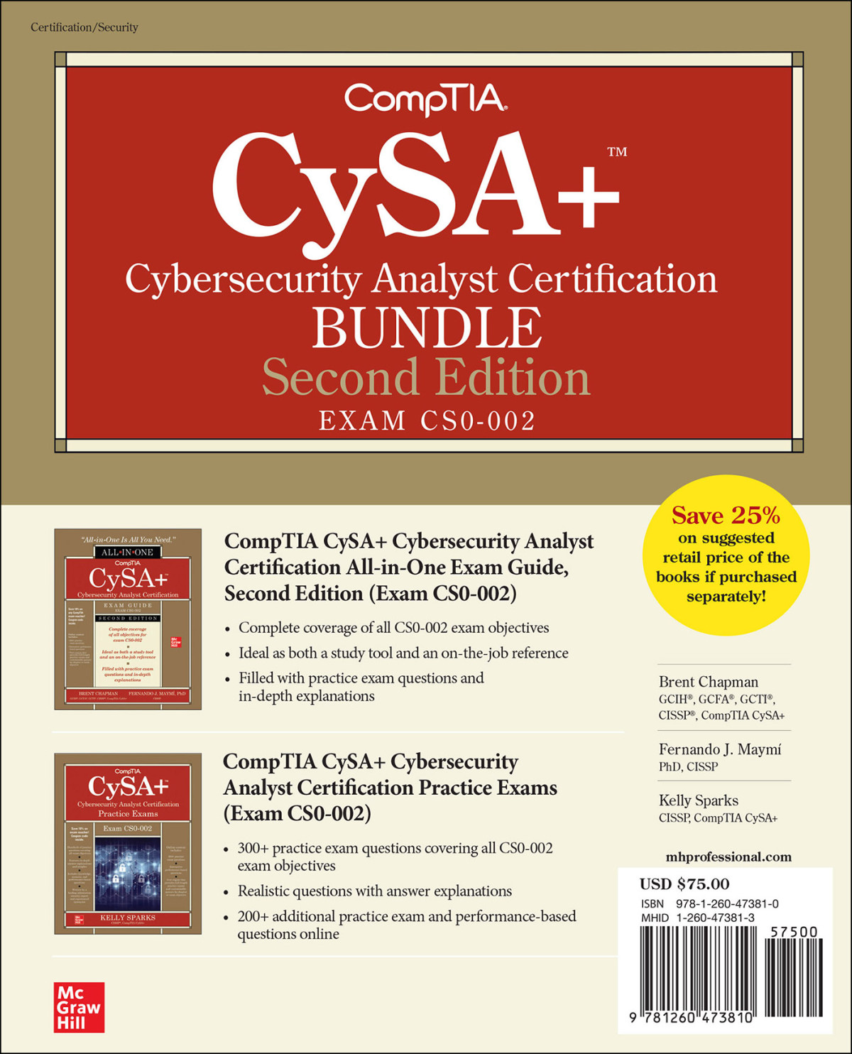 Comptia Cysa Cybersecurity Analyst Certification Bundle Exam Cs0002 Brent Chapman