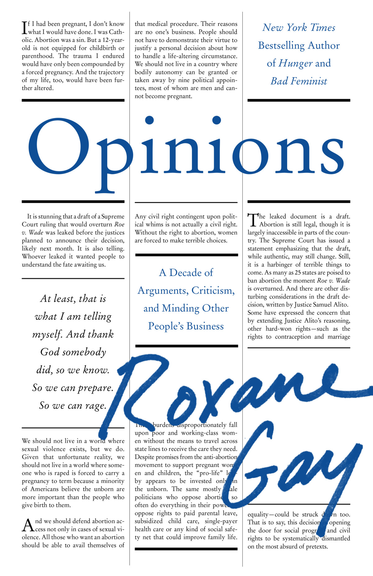 Opinions Roxane Gay
