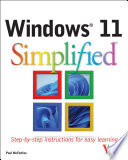 Windows 11 Simplified Paul Mcfedries