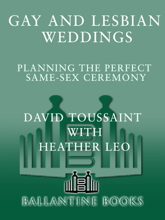 Gay And Lesbian Weddings David Toussaint