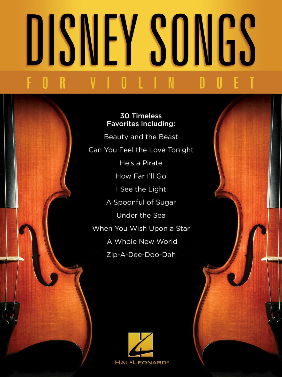 Disney Songs For Violin Duet Hal Leonard Corp