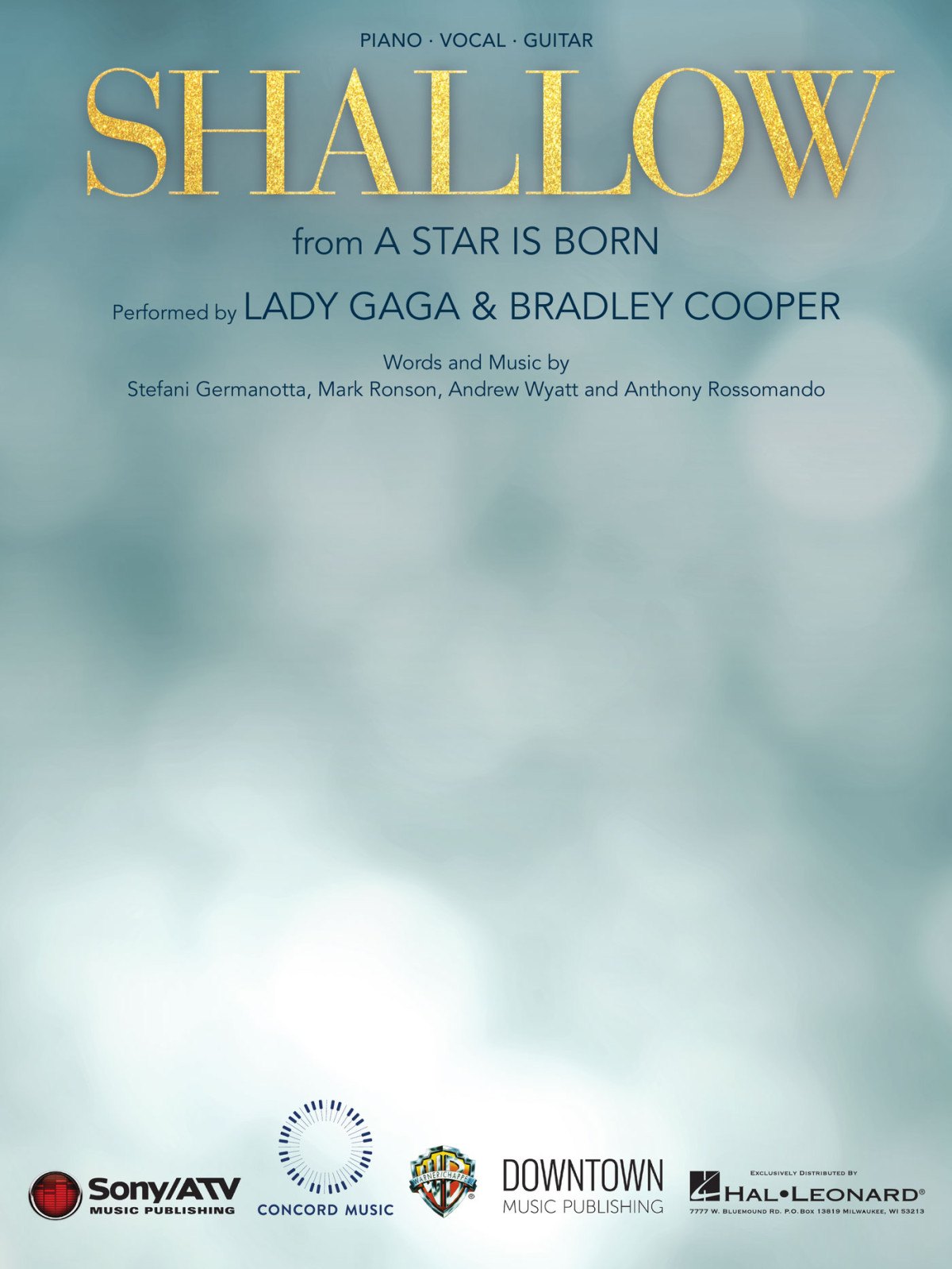 Shallow From A Star Is Born Sheet Music Lady Gaga