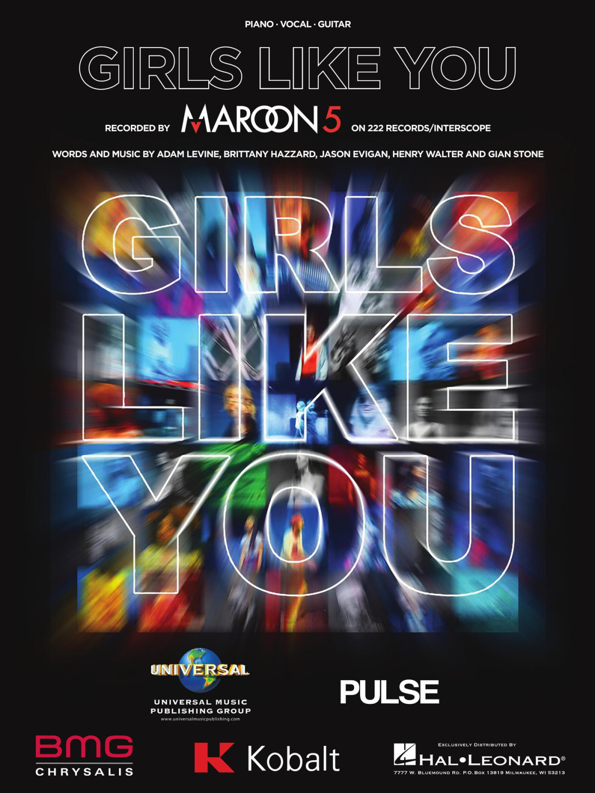 Girls Like You Sheet Music Maroon5