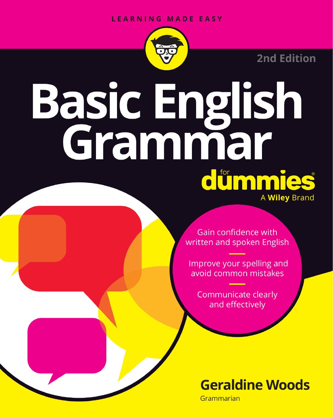 Basic English Grammar For Dummies 2nd Edition 2nd Geraldine Woods