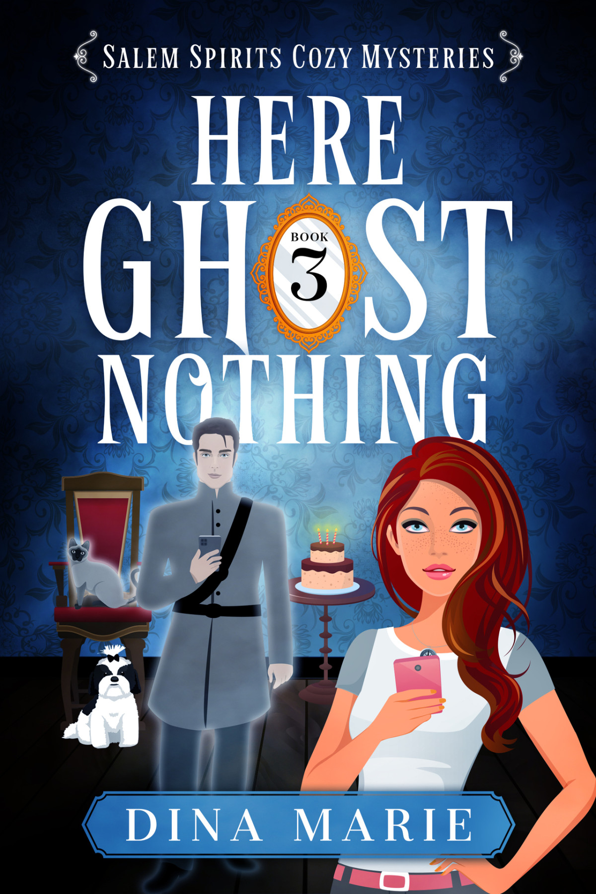 Here Ghost Nothing Salem Spirits Cozy Mysteries Book 3paranormal Womens Midlife Fiction Cozy Mystery Dina Marie